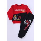 ERKEK BEBEK 3 İPLİK EŞOFMAN TAKIMI BASKETBOL BASKILI A45