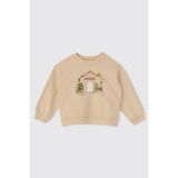 Erkek Bebek Baskılı Açık Yeşil Sweatshirt 6-12 Ay (68-74 cm)