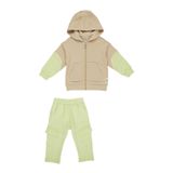 Erkek Bebek Bej 2'li Eşofman Takım 0-6 Ay (56-62 cm)
