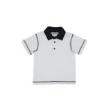 Erkek Bebek Beyaz Polo Yaka Tişört 12-18 AY (80-86 cm)