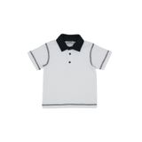 Erkek Bebek Beyaz Polo Yaka Tişört 6-12 Ay (68-74 cm)