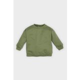 Erkek Bebek Bisiklet Yaka Basic Düz Sweatshirt