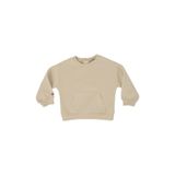 Erkek Bebek Bisiklet Yaka Cep Detaylı Bej Sweatshirt 6-12 Ay (68-74 cm)
