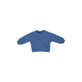 Erkek Bebek Bisiklet Yaka Cep Detaylı Mavi Sweatshirt 6-12 Ay (68-74 cm)