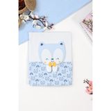 Erkek Bebek Çift Katlı Natural Penye Battaniye STL6981 - 80 x 80 cm