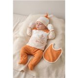 ERKEK BEBEK ÇİZGİLİ YILDIZLI %100 PAMUK 0-3 AY 5'Lİ YENİDOĞAN HASTANE ÇIKIŞI ZIBIN SETİ KUTUU