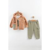 Erkek Bebek Dinazor Model Eşofman Takım (9-12-18 Ay) - Yeşil - 9 Ay