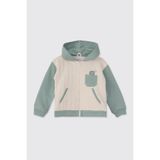 Erkek Bebek Dinozor Baskılı Yeşil Sweatshirt 0-6 Ay (56-62 cm)