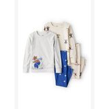 Erkek Bebek Ekru Pijama Set