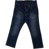 Erkek Bebek Eskitme Desen Koyu Mavi Kot Pantolon 3086 - 1 - 2 Yaş