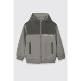 Erkek Bebek Fermuarlı Antrasit Sweatshirt 0-6 Ay (56-62 cm)