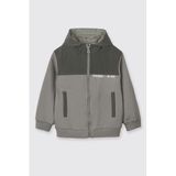 Erkek Bebek Fermuarlı Antrasit Sweatshirt 6-12 Ay (68-74 cm)