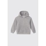 Erkek Bebek Fermuarlı Gri-Melanj Sweatshirt 2 Yaş (92 cm)