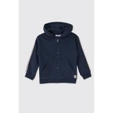 Erkek Bebek Fermuarlı Lacivert Sweatshirt 3 Yaş (98 cm)