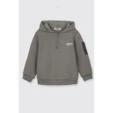Erkek Bebek Kapüşonlu Antrasit Sweatshirt 5 Yaş (110 cm)