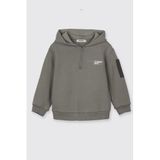 Erkek Bebek Kapüşonlu Antrasit Sweatshirt 6-12 Ay (68-74 cm)