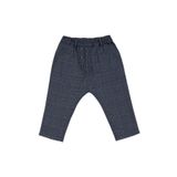 Erkek Bebek Lacivert Ekose Pantolon 0-6 Ay (56-62 cm)