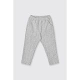 Erkek Bebek Lastikli Cep Detaylı Örme Mavi Pantolon 12-18 Ay (80-86 cm)