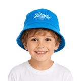 Erkek Bebek Liberty Baskılı Bucket/Pamuklu Balıkçı Kova Şapka 1-3 Yaş (Mavi, 1-3 Yaş)