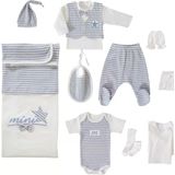 Erkek Bebek Mini Star 10 Lu Zıbın Hastane Çıkış Seti