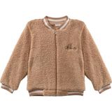 Erkek Bebek Nakış Detaylı Peluş Mont - Bej - 9 - 12 Ay