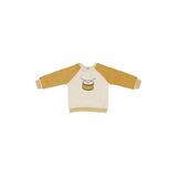 Erkek Bebek Nakışlı Reglan Kollu Bej Sweatshirt 6-12 Ay (68-74 cm)