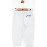 Erkek Bebek Pamuklu Yunus Pantolon - Beyaz - 9 - 12 Ay