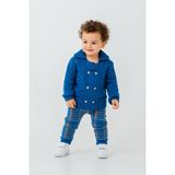 Erkek Bebek Triko Hırka Pantolon Kışlık Takım 23110 - 12 - 18 Ay - Mavi