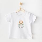 Erkek Bebek Tshirt Casual AC25977 - Beyaz - 6 - 9 Ay