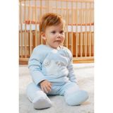 Erkek Bebek Uyku Tulumu - Mavi - 3 - 6 Ay
