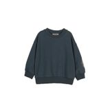 Erkek Bebek Yumuşak Dokulu Petrol Sweatshirt 0-6 Ay (56-62 cm)