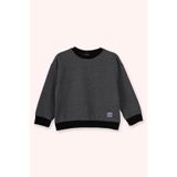 Erkek Bebek Yuvarlak Yaka Antrasit Sweatshirt 12-18 AY (80-86 cm)