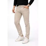 Erkek Bej Likralı Slim Fit Pantolon Rahat Esnek Tasarım