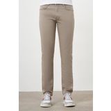 Erkek Bej Mevsimlik Pamuk 5 Cep Dynamic Fit Jean Pantolon