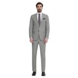 Erkek Bej Mono Yaka Regular Fit Takım Elbise
