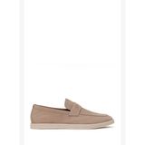 Erkek Bej Nubuk Deri Loafer 26SFD6972V3