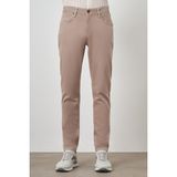 Erkek Bej Pamuk 5 Cep Slim Fit Jean Kot Pantolon - 38