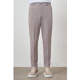 Erkek Bej Polyester Lastikli Trend Slim Fit Pantolon