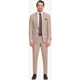 Erkek Bej Slim Fit Sivri Yaka Takım Elbise - 48 / 6