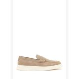 Erkek Bej Süet Deri Casual Loafer 26SFD633410