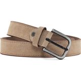 Erkek Bej Süet Deri Kemer 000A2D1304610 - Vizon - 110 cm