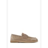 Erkek Bej Süet Deri Loafer 26SFD621610