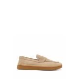 Erkek Bej Süet Deri Loafer 26SFD631810
