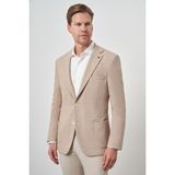 Erkek Bej Trend Dynamic Fit Mono Yaka Ceket - 6 Drop - 50