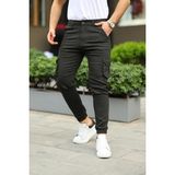 Erkek Bel Kemerli Körüklü Jogger Paça Lastikli Pantolon - 33