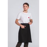 Erkek Belden Bağlamalı Barista Şef Mutfak Önlüğü - Standart - Siyah