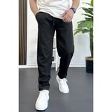 Erkek Beli Lastikli Jogger Pantolon Siyah EDW354 - M