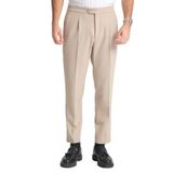 Erkek Beli Lastikli Kalın Kaşe Görünümlü Casual pantolon Bej 52