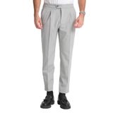 Erkek Beli Lastikli Kalın Kaşe Görünümlü Casual pantolon Beyaz 52