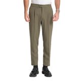 Erkek Beli Lastikli Kalın Kaşe Görünümlü Casual pantolon Haki 48